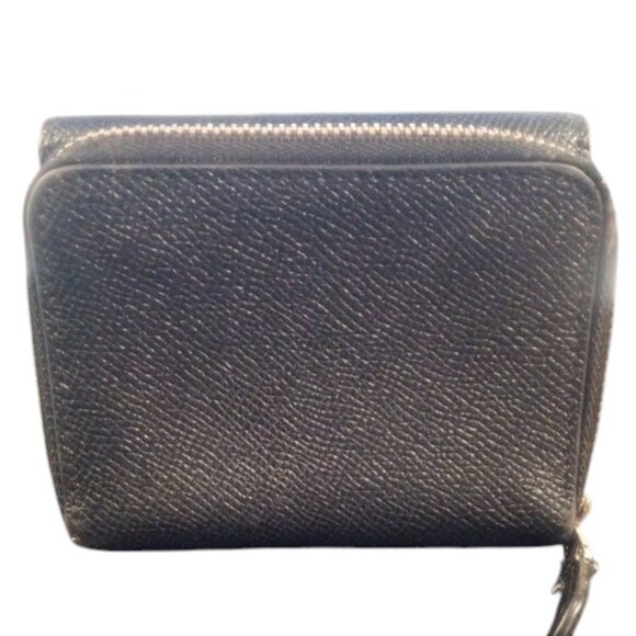 Coach Small Compact Tri-Fold Wallet Midnight | GUC - Picture 2 of 8